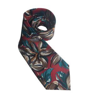 Vtg Oscar De la Renta Men's Silk Hawaiian Tropical Tie